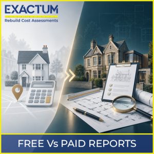 Free Verus Paid Rebuild Cost Reports
